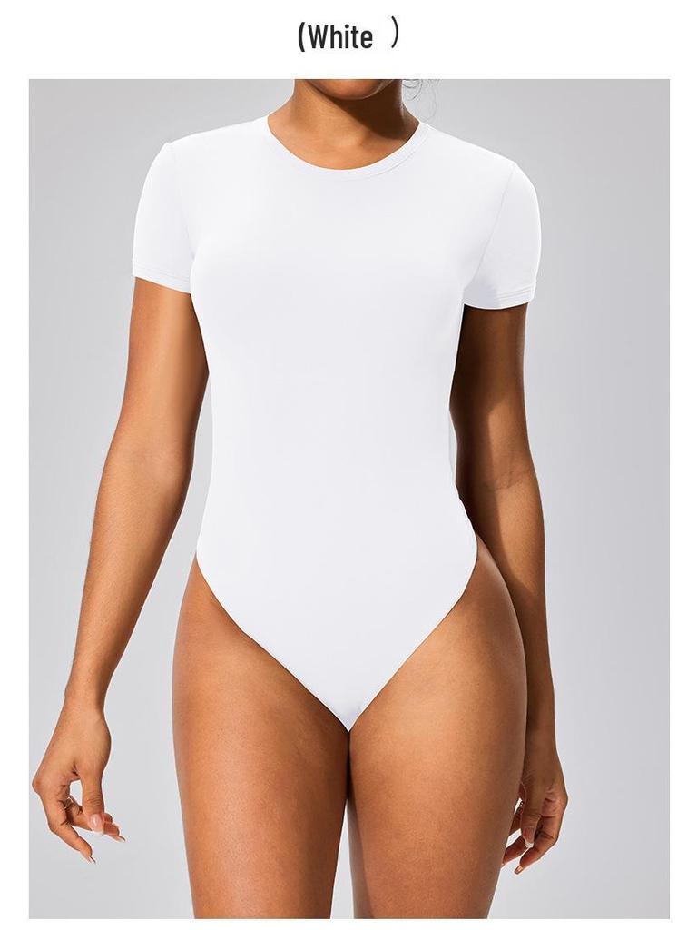 SSKIMSk Tričko s krátkým rukávem a body pro zvednutí boků na jógu