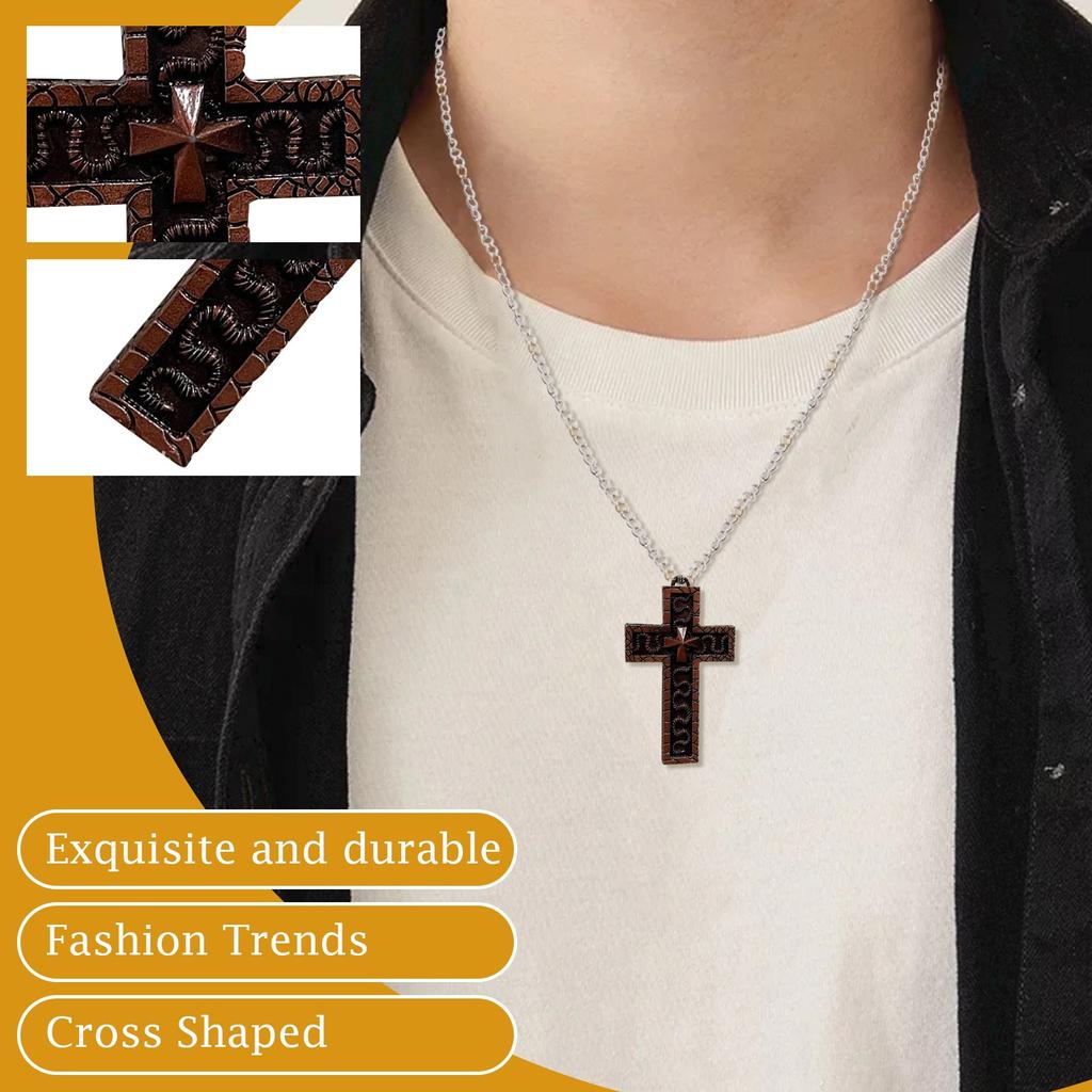 Squid Necklace Set, Cross Shaped Necklace With Compartment, Necklace With Old Cross Pendant, Necklace With Cross Shaped Necklace Pendant Desig