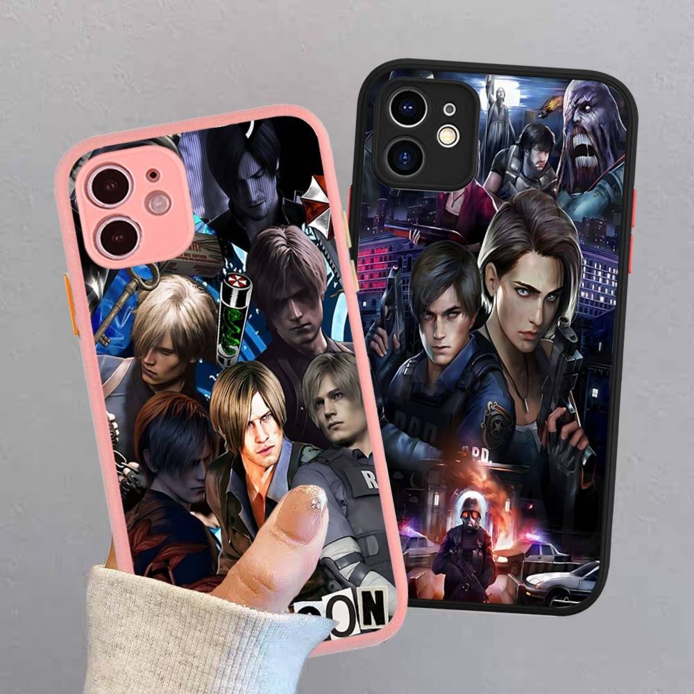 Hra R-Resident E-Evil Pro IPhone 15 16 Pro Max 11 12 13 14 XS XR X Plus 16E Matný průsvitný kryt na telefon