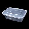 Disposable Square Transparent Takeaway Food Containers with Lids