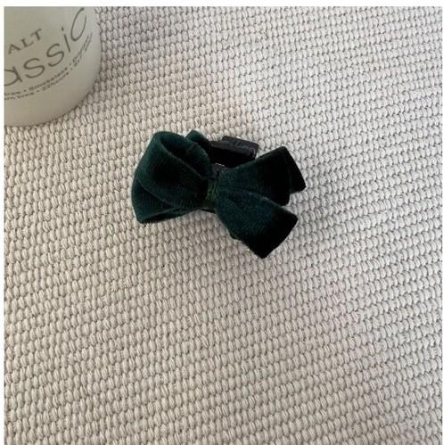 Red Velvet Bow Small Hair Claw High Ponytail Sweet Bow Hairpin Cute Bangs Side Clip Grip Headdress Barrettes Hair Accessories