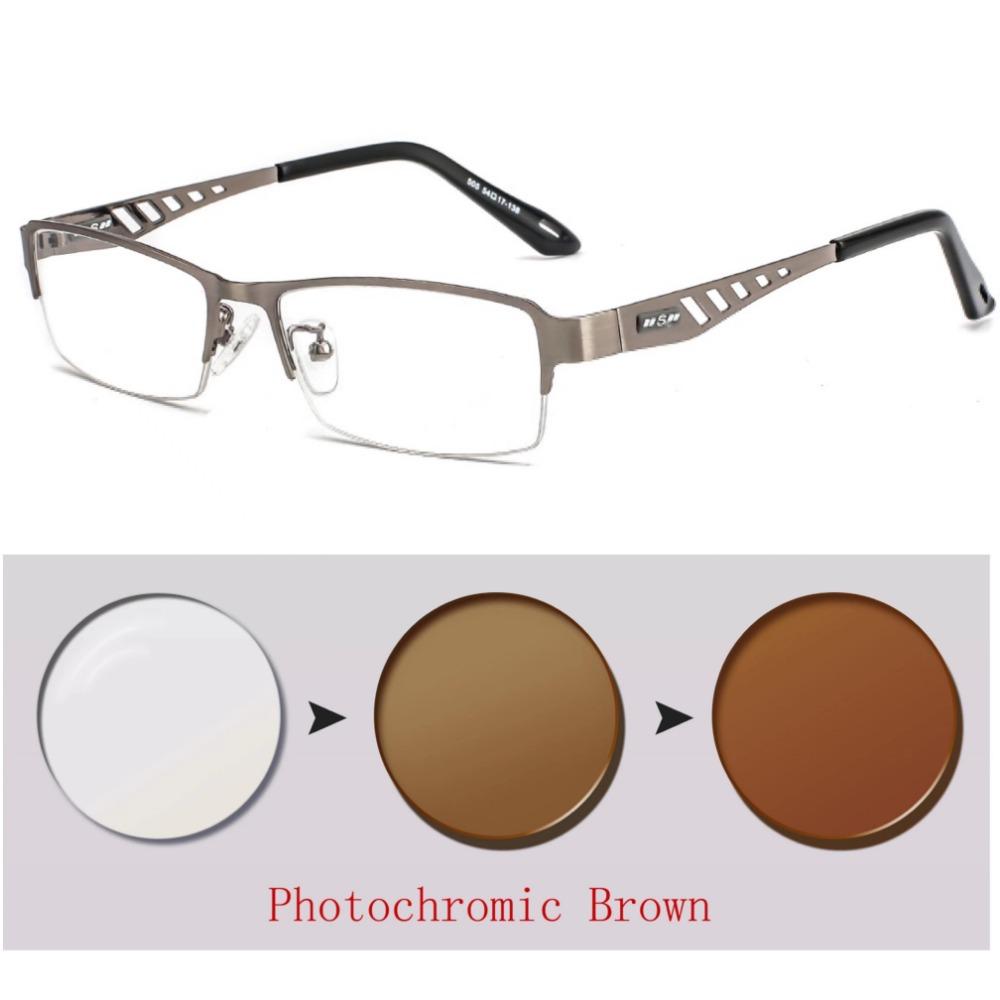 Photochrome Brillen Männer Frauen Myopie Brillen Fertige Brillen Studenten Kurzsichtigkeit Brillen 0 -0,5 -1 -1,25 -1,5 -1,75 -6