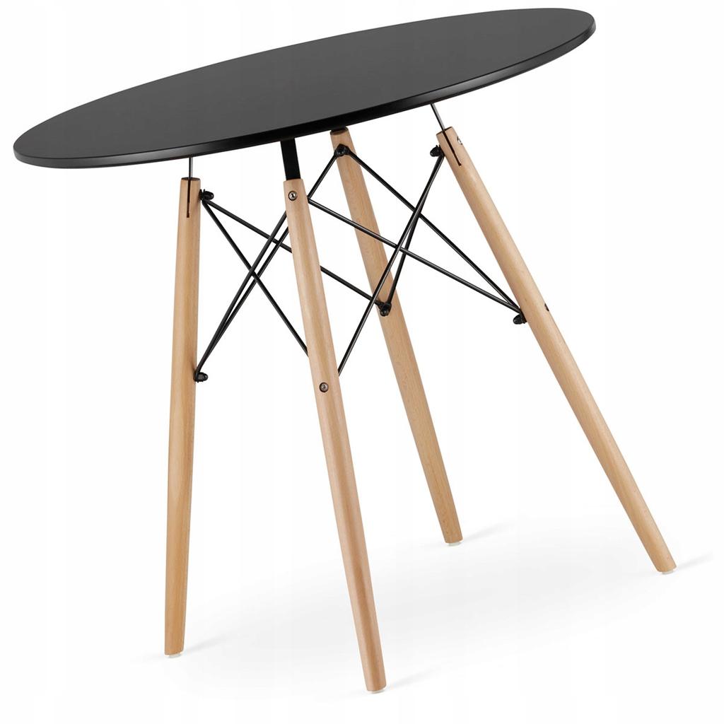 JUST HOME Scandinavian round table 60cm black