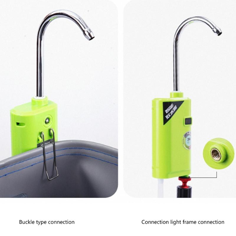 Water Oxygen Pump with LED Light 2600mAh Fish Aerator Pump Hand Washing Tool Fishing Gear Auto Induction Fishing Tap