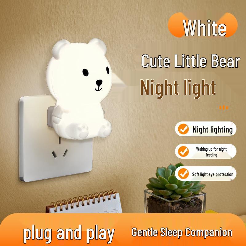 LED Cartoon Night Light with Socket Switch for Bedroom or Hallway