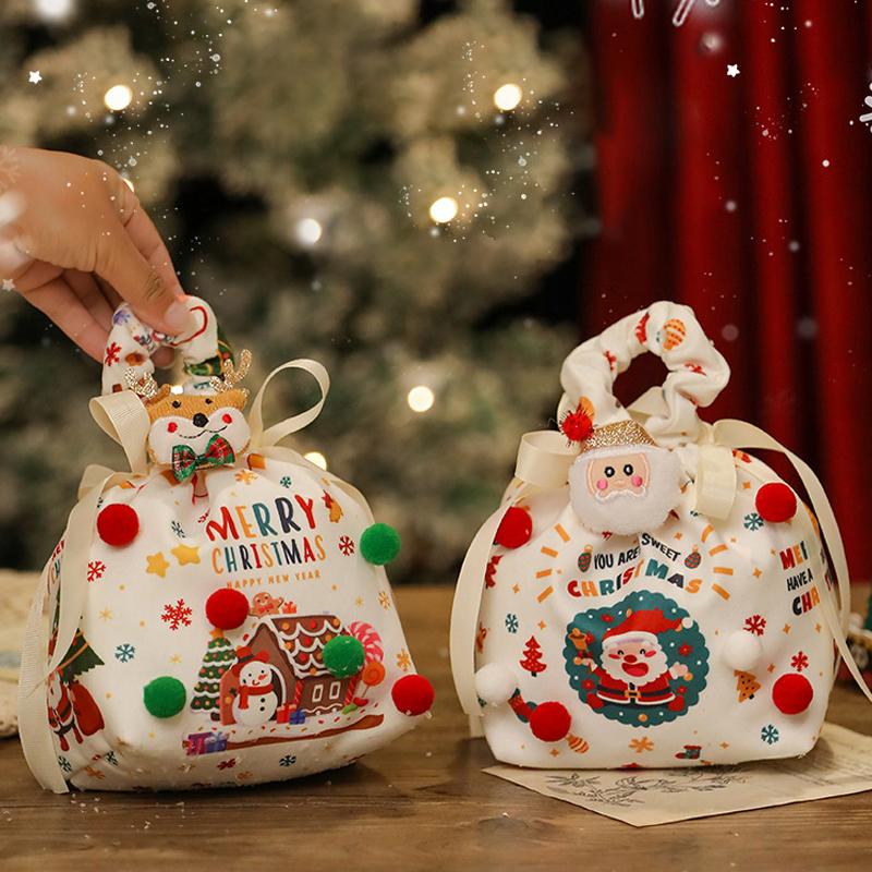 Christmas Eve Apple Packaging Bag Peace Apple Gift Bag Children'S Portable Candy 2025 Gift Bag