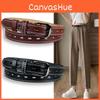 Womens Hollowout Needle Buckle Belt Versatile Decor Pu Leather Korean Casual