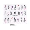  Water Transfer Sticker Decals Flower Leaf Summer DIY Manicure Decor