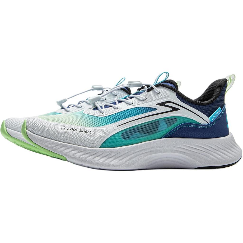 Li Ning Kids Sports Lifestyle Series Comfortable Shock Absorption Breathable Low-Top Casual Shoes Men Sneaker White Blue YKCV050-5