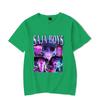 Hot Kpop Demon Hunters Saja Boys Print T-shirt Summer Casual Loose T Shirt Women Men Harajuku Shirts