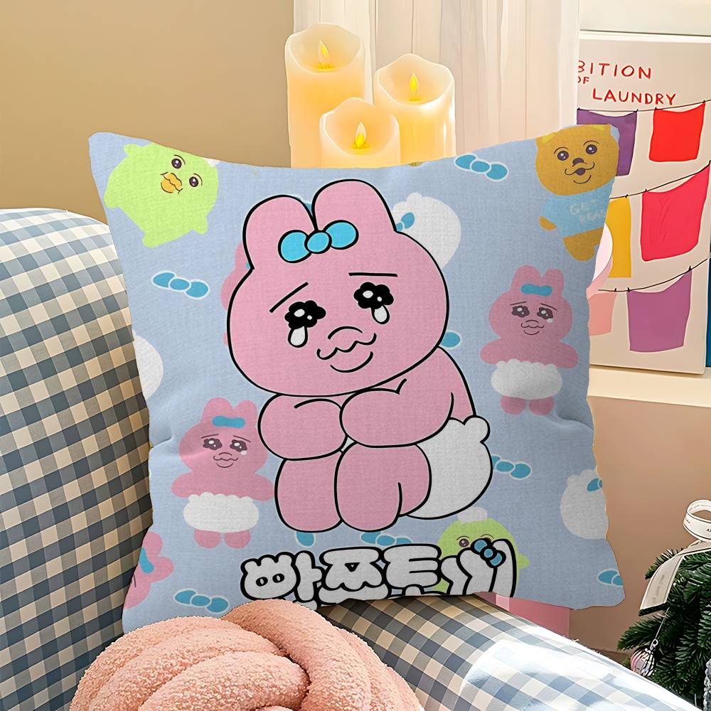 Cute O-Opanchu U-Usagi Personalized Pillow Dust Cover Bedroom Kids Party Decoration Pillowcase Birthday Children Gift