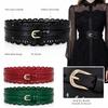 Leather Waist Cincher Corset Waist Belt Vegetable Tanned Leather Dress Waist Belt  for Women