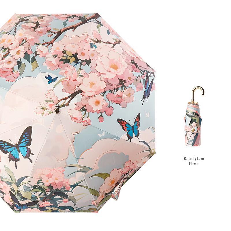 Nanqiao Ultralight Five-Fold Sun/Rain Umbrella