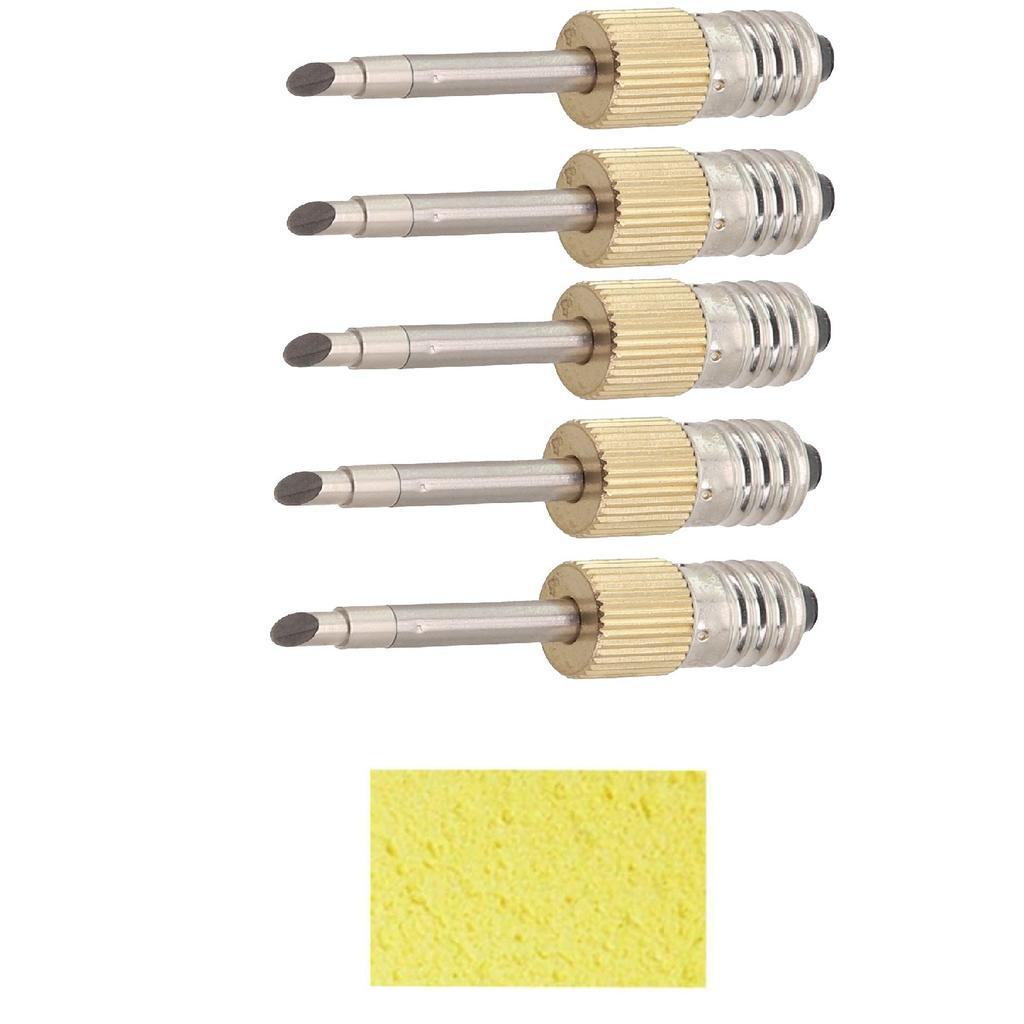 5PCS Replacement Soldering Iron Needle Tips E10 Interface Electric Soldering Threaded Soldering Iron Tip Power Tool Accessories