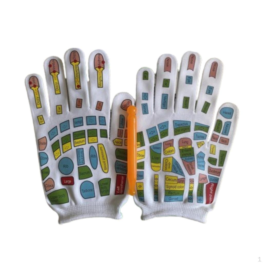 Hand Massage Mittens Breathable Reflexology Gloves for Family Friends Adults