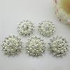 5pcs Metal Rhinestone Buttons Shank for Sewing Wedding Clothing Accessories Pearl Buttons Craft Supplies