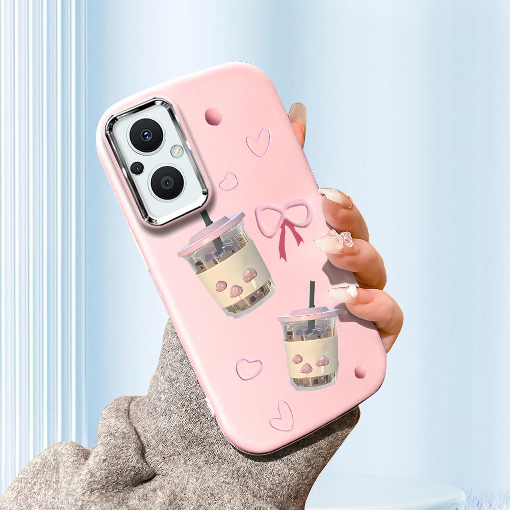 

Для Vivo V23 V25 V27 V29 V30 Y27S Y28 Y33S Y36 Infinix Hot30I Hot40 Tecno Spark20 Мультяшный Черный Кот Серебристый Край Мягкий Жидкий Силиконовый Защитный Чехол Vivo Y53S 4G розовый