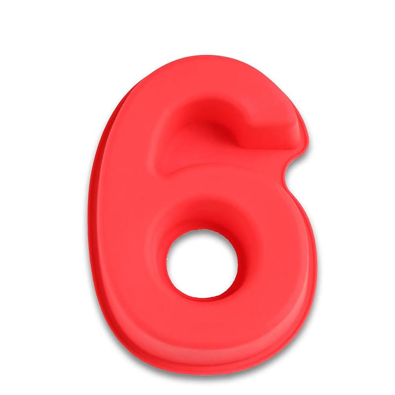 10 Inch 0-9 Numbers Shape Cake Mold DIY Cake Decoration Baking Mold for Birthday Festivals Anniversary Silicone Chocolate Molds