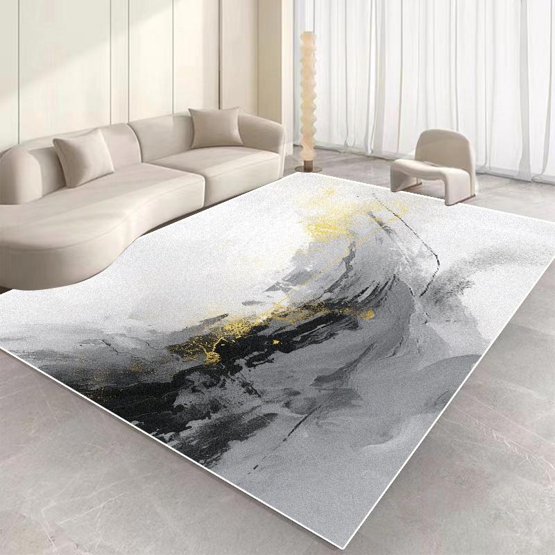 Plain Colour Abstract Carpet Living Room Decoration Easy Clean Non-slip Floor Mat Sofa Area Large Area Rug Bedroom Entrance Mats
