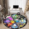 1pc Adventure-Time Chair Carpet for Office Non-Slip, Soft & Comfortable, Carpet for Office, Gaming, Lightweight Round Floor Mat Yy251021008