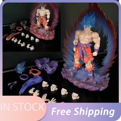 Black Hole Toys Dragon Ball Z Figure Son Goku Shf Figures 1/12 Scale Super Saiyan Son Goku Action Figurine Toys Halloween Gifts