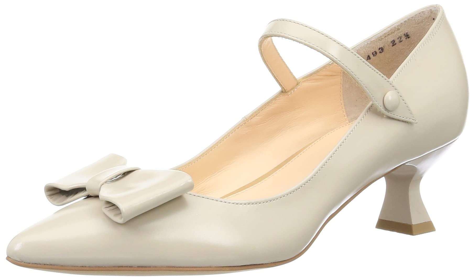 

JILL STUART SHOE Women s Ribbon Motif One-Strap Pumps, Size 6493, LBG Glass, 23.0 cm, E