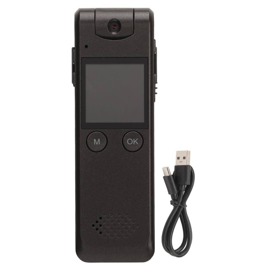 Mini Body Camera Video Recorder 1080P HD Police Body Worn Camera with 180 Degree Rotatable Lens