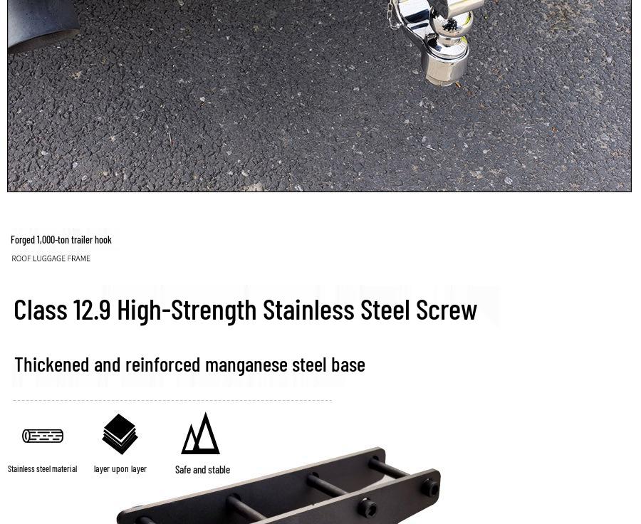 Reinforced Tow Bar Upgrade for JEEP Wrangler Rubicon Sahara