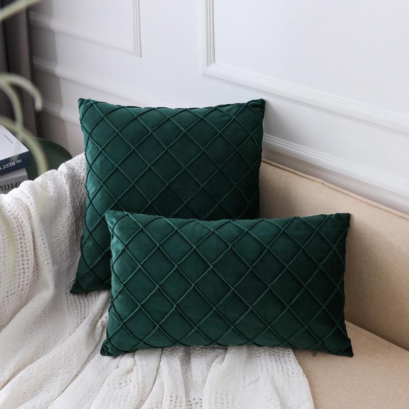 Nordischer Stil Einfache einfarbige Kissenhülle Minimalistischer Stil Wohnzimmer Sofakissen Rückenlehne Rechteckig Nachttisch Stuhl Kissen Qualität