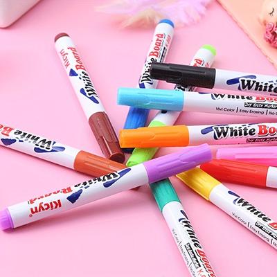 12 piezas Marcador de colores Pluma mágica flotante para dibujar con agua Pluma mágica para garabatear Borrable Pluma flotante Mágica Pluma para pintar con agua Marcadores para pizarra blanca