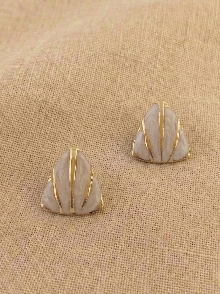 Vintage Gold Earrings For Women Cute Geometric Gold Plated Stainless Steel Trendy Colorful Summer Starfish Stud Earrings