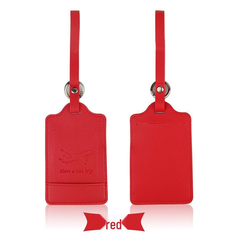Customizable PU Leather Luggage Tag with Corporate Logo