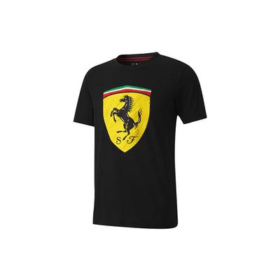 Ferrari Yarış Büyük Kalkan Tişört Erkek Üst Siyah 597956-02