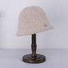 Hat Soft Women's Winter Bucket Hat Felt Lamb Wool for Girl Autumn and Winter Fashion Fur Panama Hip Hop Hat Off White Cap
