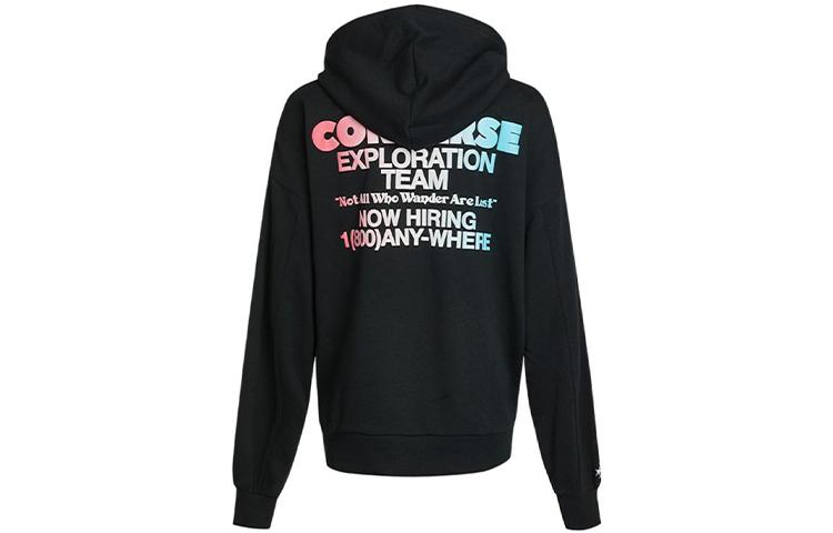 Converse Exploration Team Sweatshirts Women s Black Hooded Moderate Regular 10022259-A01 S