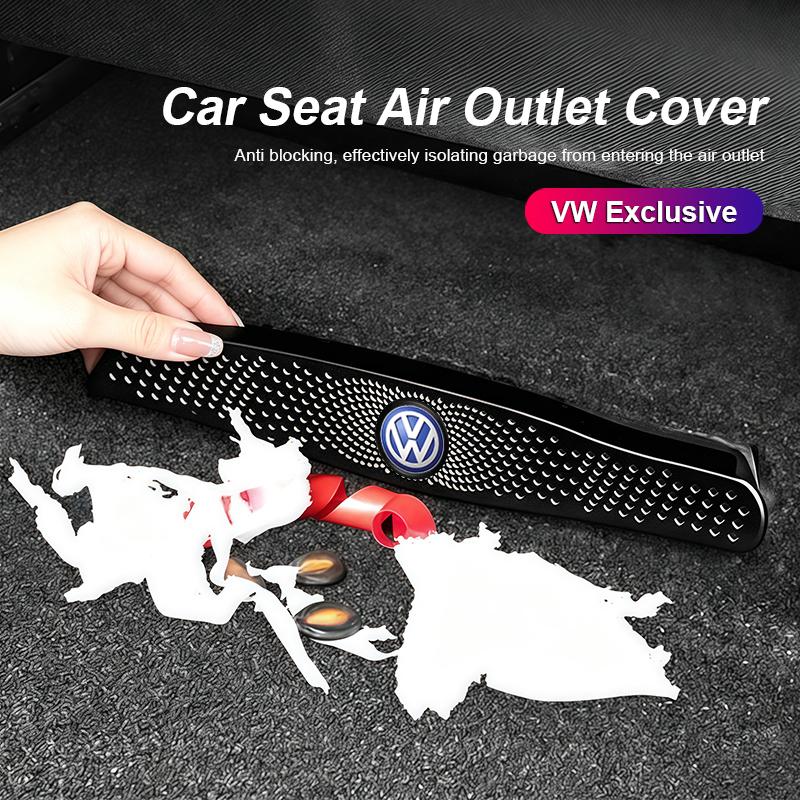 Metal Car Rear Row Air Conditioning Vent Protective Cover For VW Tiguan Touran Golf Jetta Passat CC Magotan Sagitar Lavida T-ROC