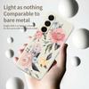For Samsung Galaxy A17 5G Case Big Flowers Pattern Printing Straight Edge TPU Phone Back Cover