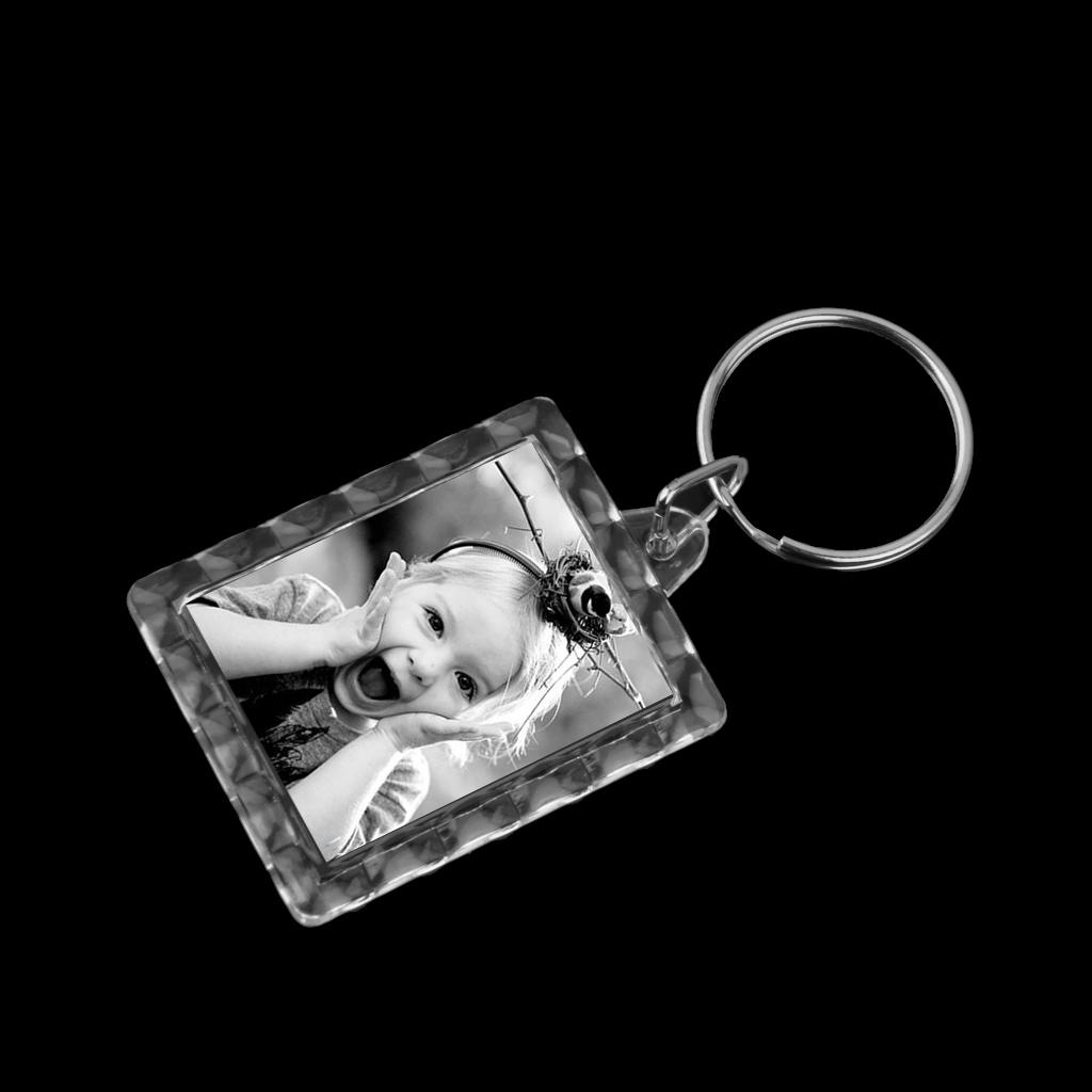 10 Acrylic Photo Holder Keyring Keychain