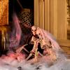 2pcs/set Halloween Skeleton Decorations Plastic  Human Bones Props for Party Home Ghost Theme Playful Couple Ghost Bride Groom