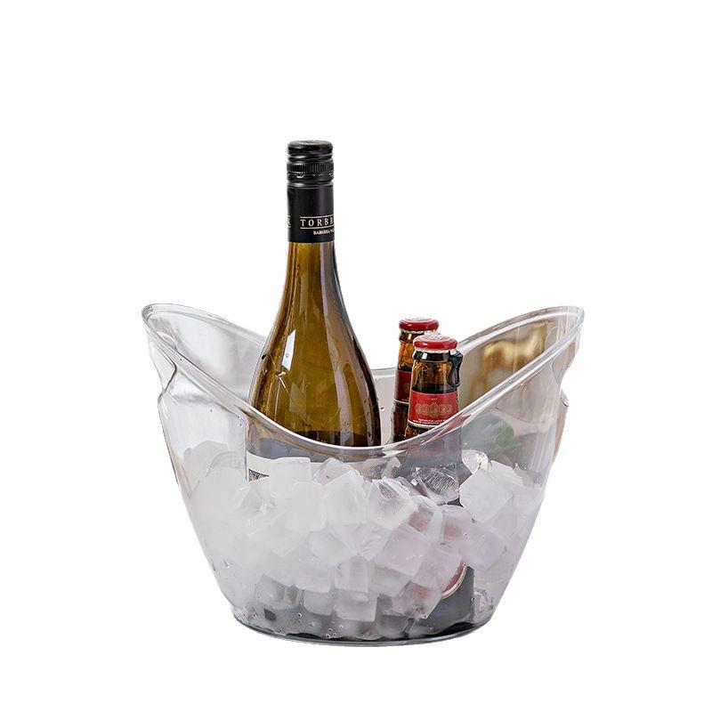 Ice Bucket Bar: Red Wine & Beer Multi-purpose Storage for Fruits, Vegetables, and Camping.