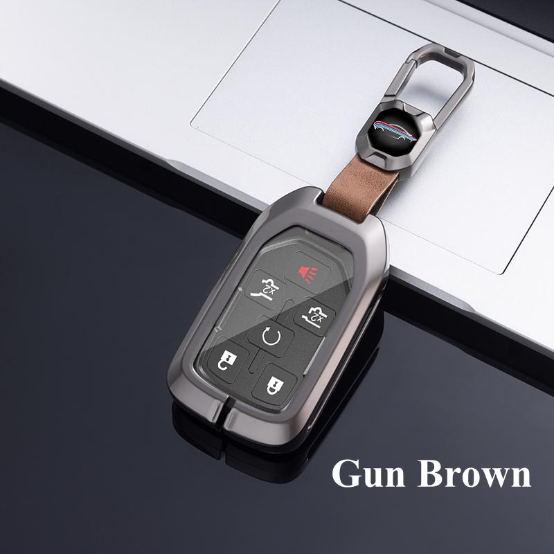 3 4 5 6 Buttons Metal Zinc Car Key Case Cover Holder For GMC Terrain 2019 For Chevrolet Suburban 2019 Key Shells Fob Accessories