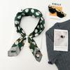 Summer imitation silk satin silk scarf magnetic suction silk scarf lazy silk scarf long necklace decorative thin scarf