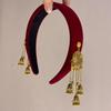 Diamond-encrusted Square Love Pearl Tassel Hairpin New Chinese Retro National Style One-word Clip Fashion Guochao Hair Accessories Women