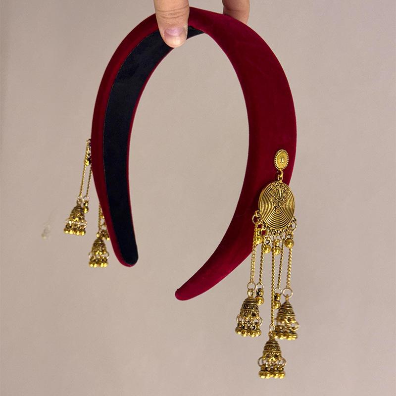 Diamond-encrusted Square Love Pearl Tassel Hairpin New Chinese Retro National Style One-word Clip Fashion Guochao Hair Accessories Women