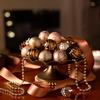 Valery Madelyn Christmas Gold and Nordic 5cm Set of Christmas Tree Stylish and and Copper Ornaments, Copper, Style, Luxurious, Balls, 35, Decorations,