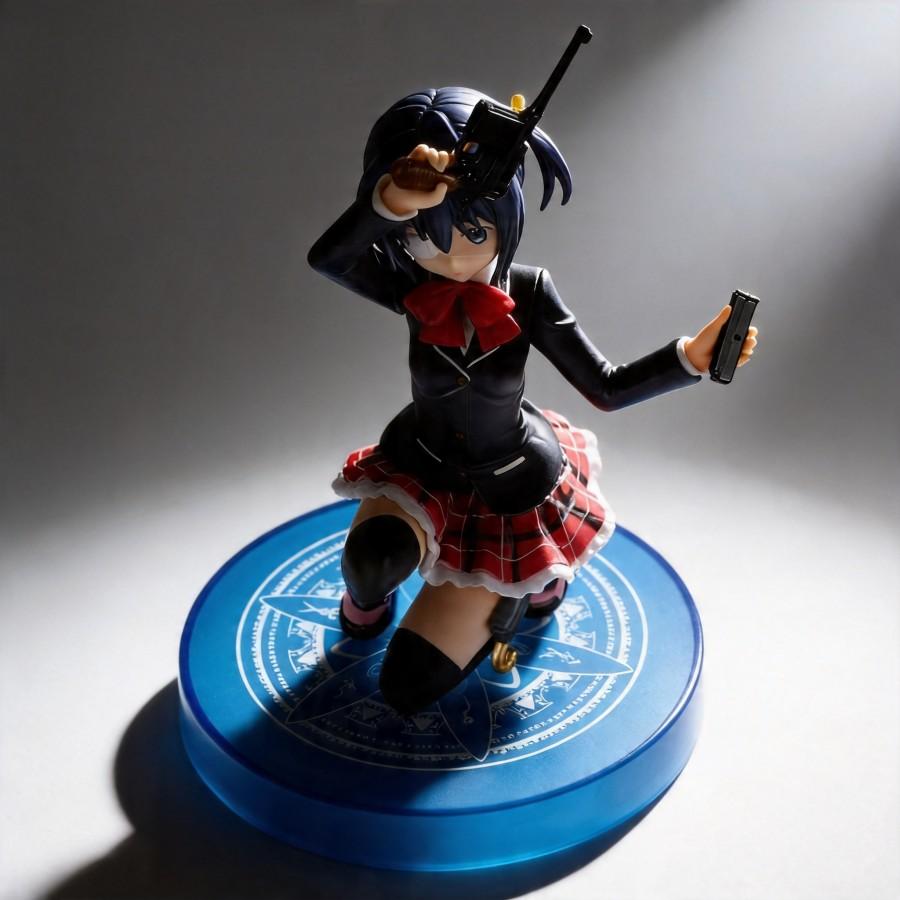 Chuunibyou Demo Koi Ga Shitai! Takanashi Rikka Squatting Figure - 15cm Anime Girl Model PC Case Decor Toy