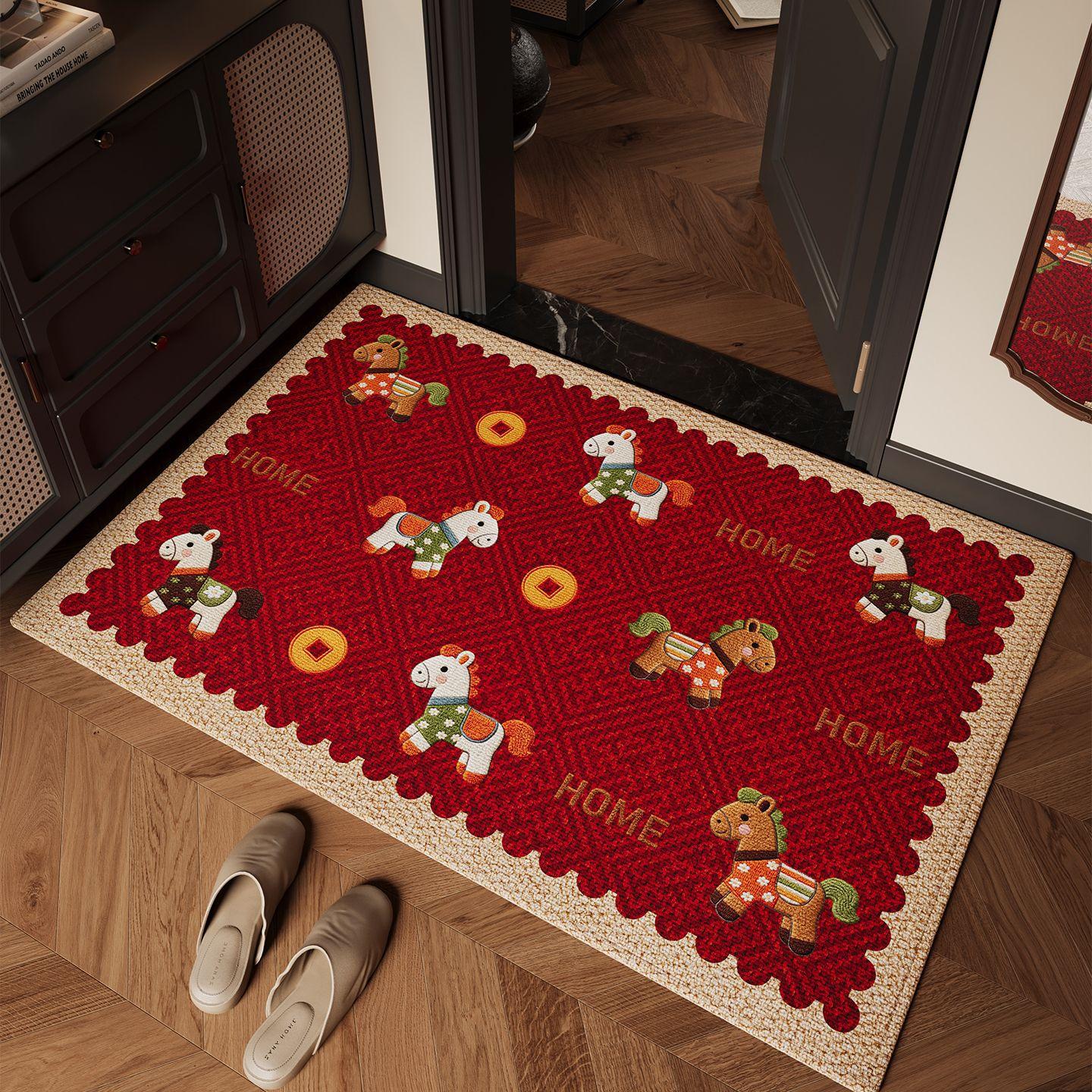 Entrance Mats Dirt Resistant and Wear-resistant Floor Mats Anti Slip and Easy To Maintain Floor Mats 40*60cm