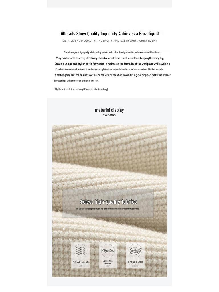 Women's Elegant Autumn Lapel Knitted Sweater, Fake Two-Piece Loose Top