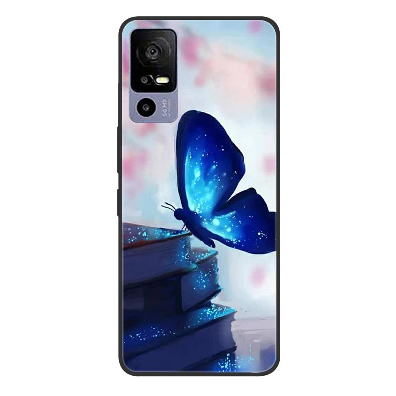 For TCL 40R 5G T771A Case Painted Soft Black Silicone Bumper Phone Cover for TCL 40 R 5G 6.6" Case TCL40R 40R Etui Coque Fundas