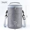 S/M/L Portable Cylindrical Thermal Lunch Cooler Bag Waterproof  Food Bag with Large Capacity Insulated Container for Picnic